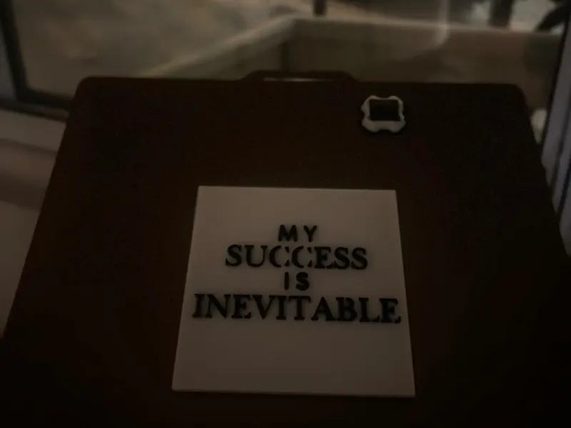 Success Is Inevitable | Manifestation Plaque