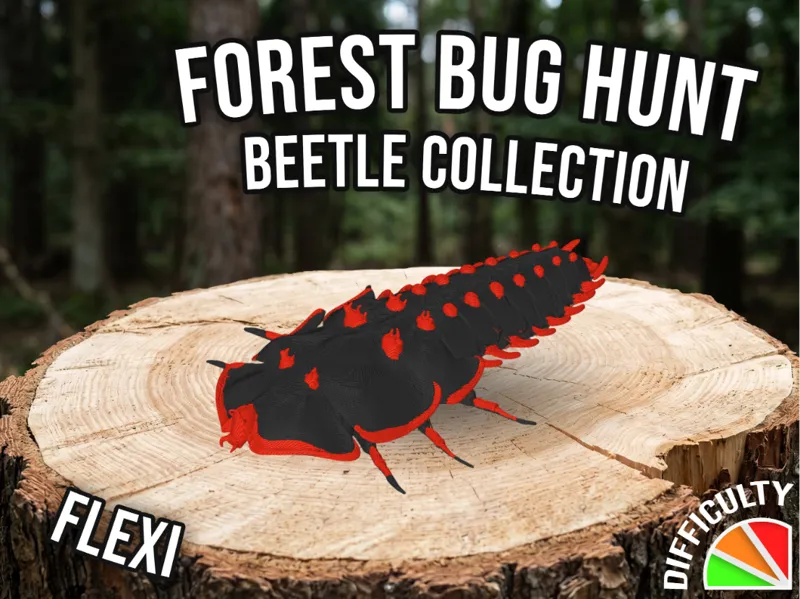 Realistic Flexi Trilobite Beetle - Platerodrilus