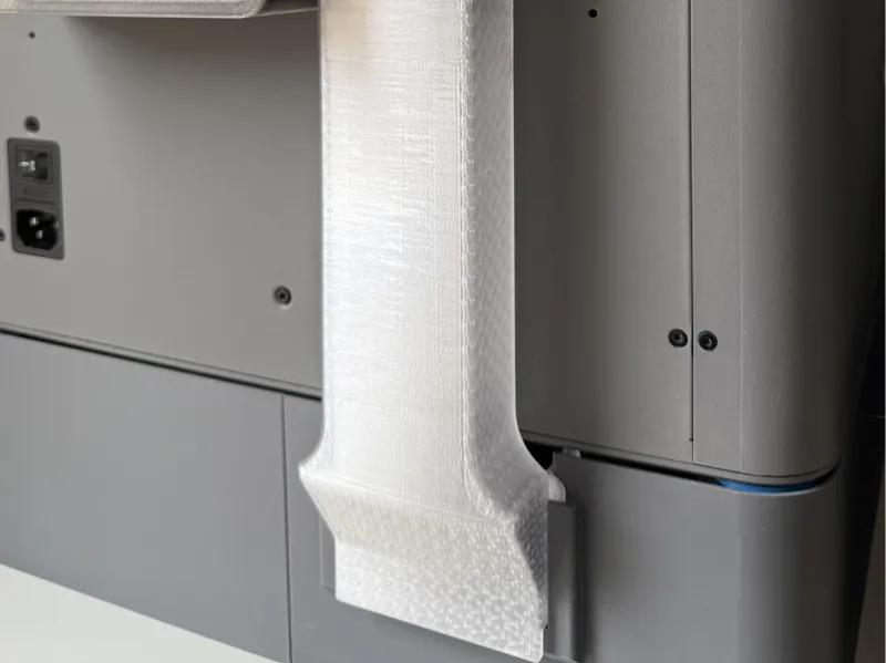 P2S Poop Chute, exhaust, for underprinter drawer.