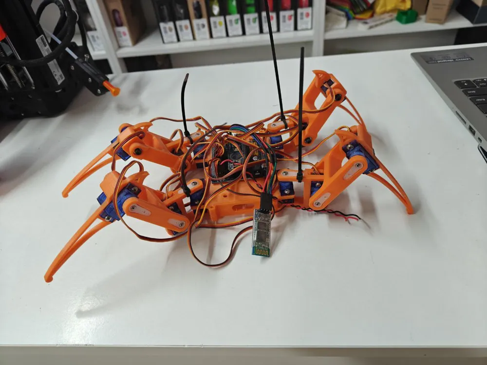 Spider quadruped Arduino Nano by blackfrog pl MakerWorld: Download Free ...