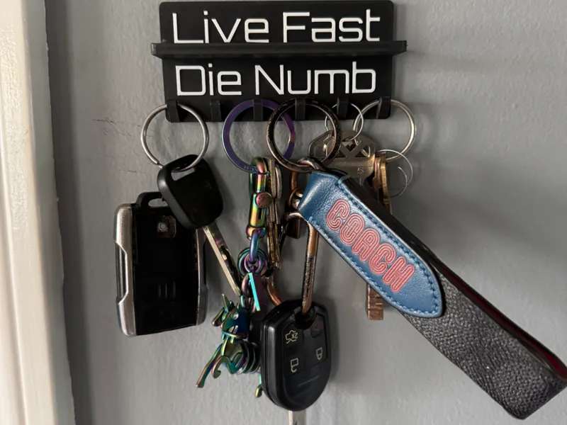Key hook with shelf
