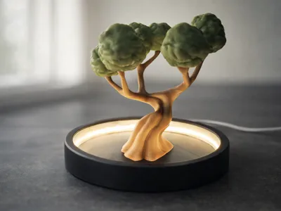 Modern LED Bonsai,Elegant,Minimal,Effortless Print
