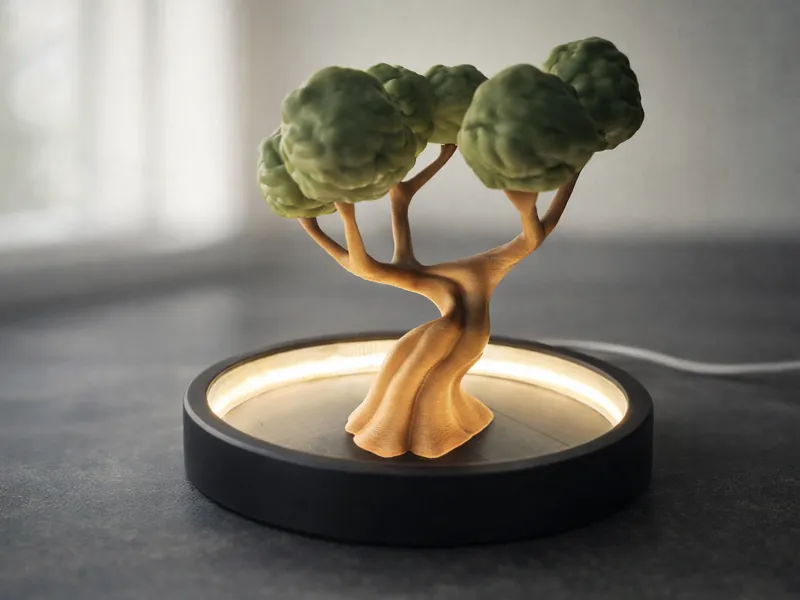 Modern LED Bonsai,Elegant,Minimal,Effortless Print