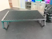 0.2mm layer, 14% Hexagon infill top with 0 top/bottom layers
