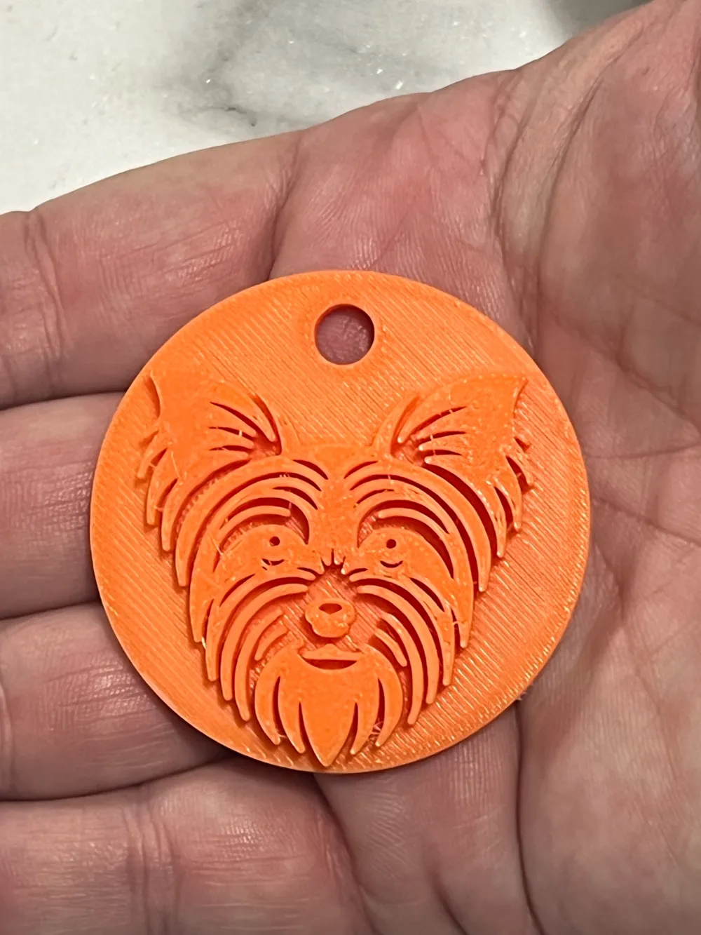 Yorkie Key Yorkie Key Chain - Free 3D Print Model - MakerWorld