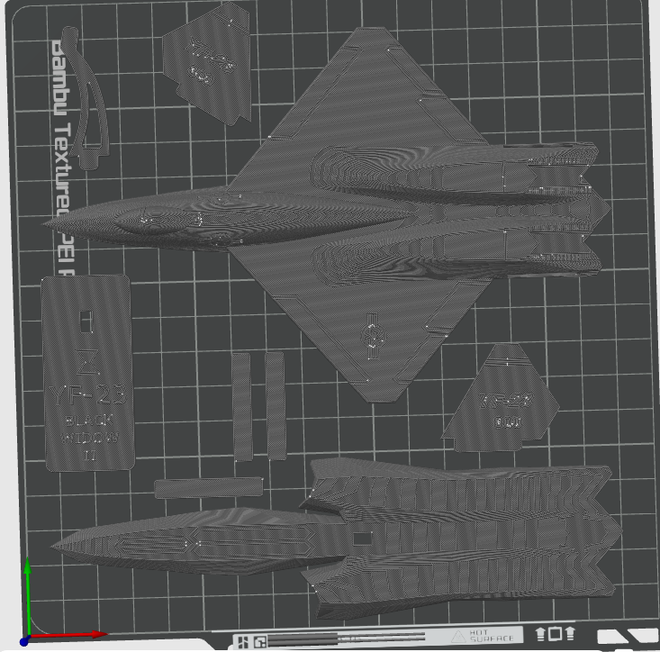 Miniatura 3 do modelo 3D YF-23 "Black Widow II" Kit