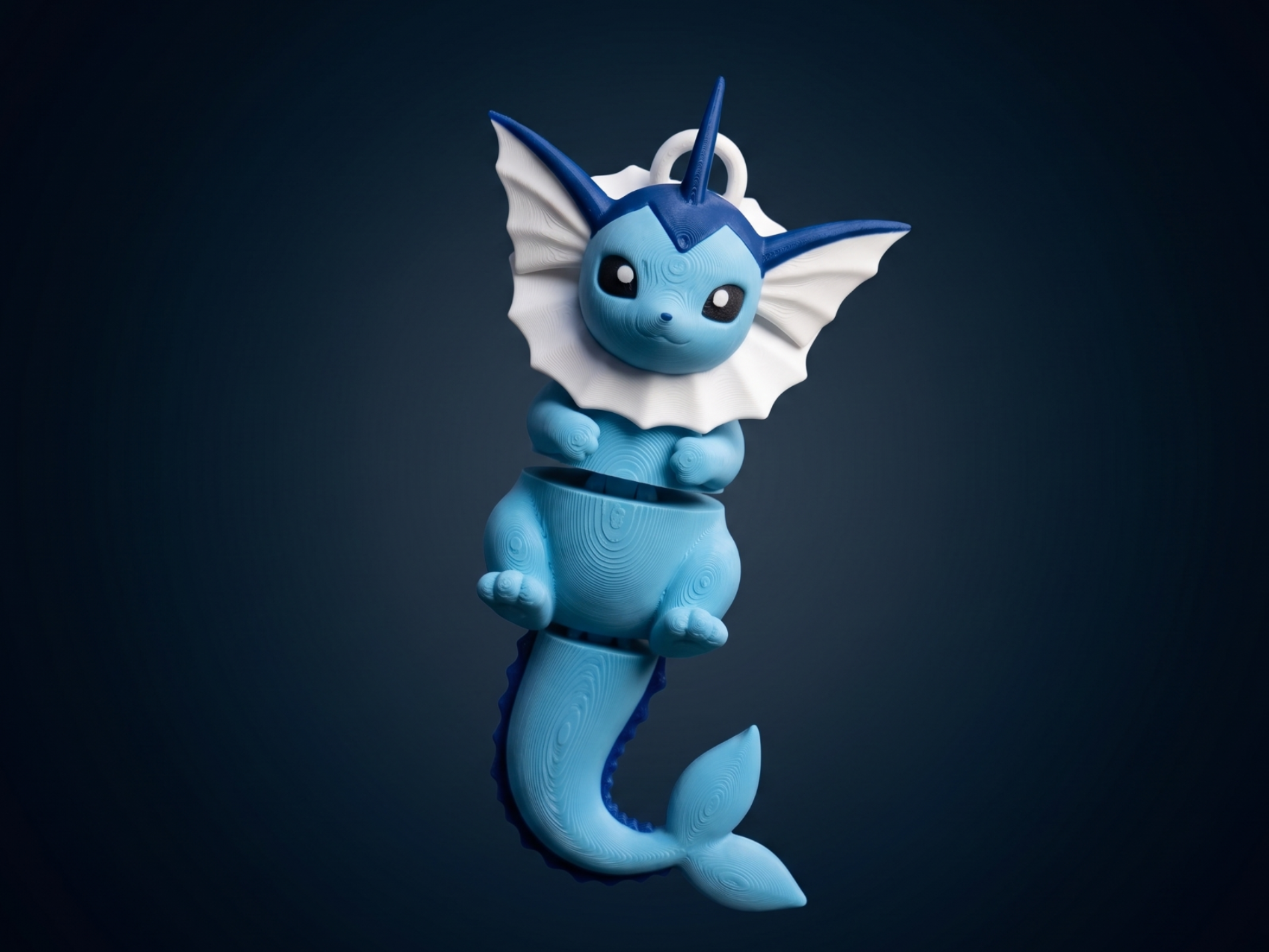 Articulated Vaporeon Fidget Toy Keychain