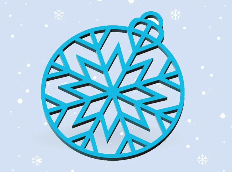 Snowflake Ornament 01