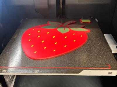 Strawberry wall decoration