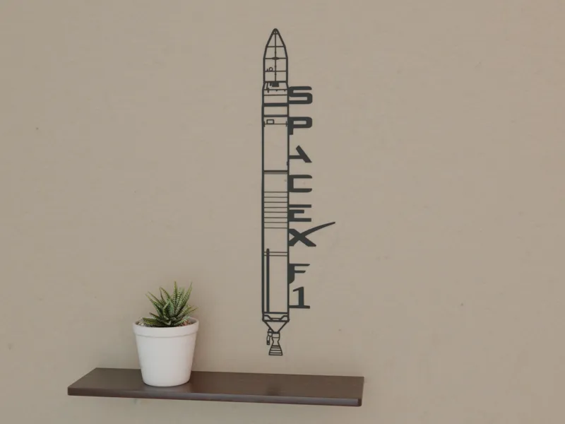 SpaceX Falcon 1 wall art 