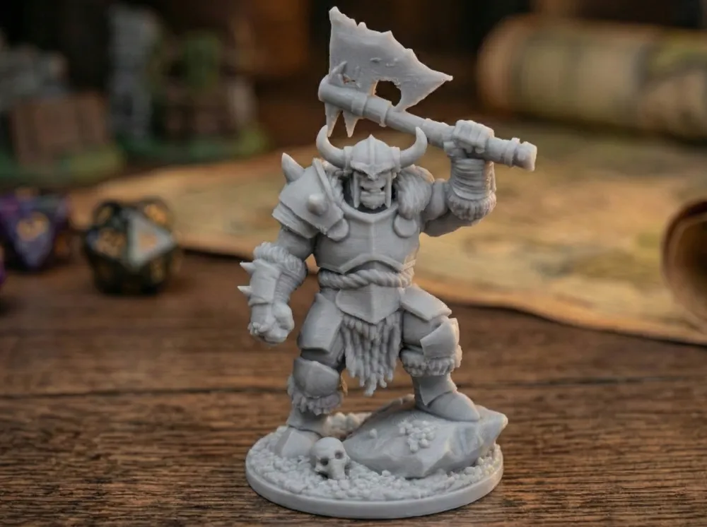 Orc Warlord - Heavy Armor Miniature - D&D by mjrko84 MakerWorld ...