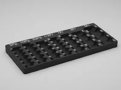 Ultimate Swiss franc Coin Organizer & Counter Tray