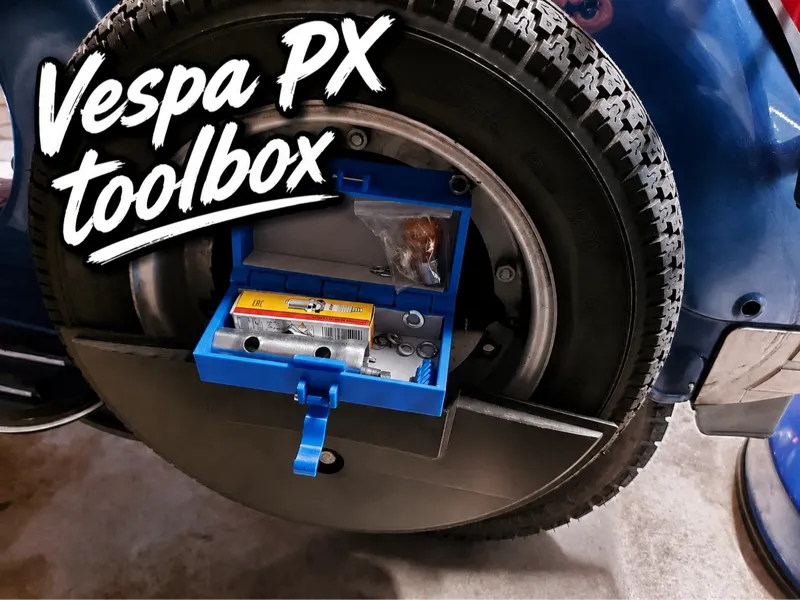 Vespa onboard toolbox 10 inch wheels - Scooter