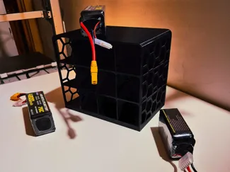 Lipo Battery Desk Organizer