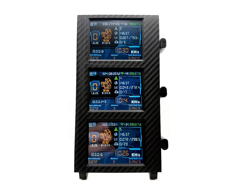 Triple ESP32 CYD Display Stand (ESP32-2432S028R)