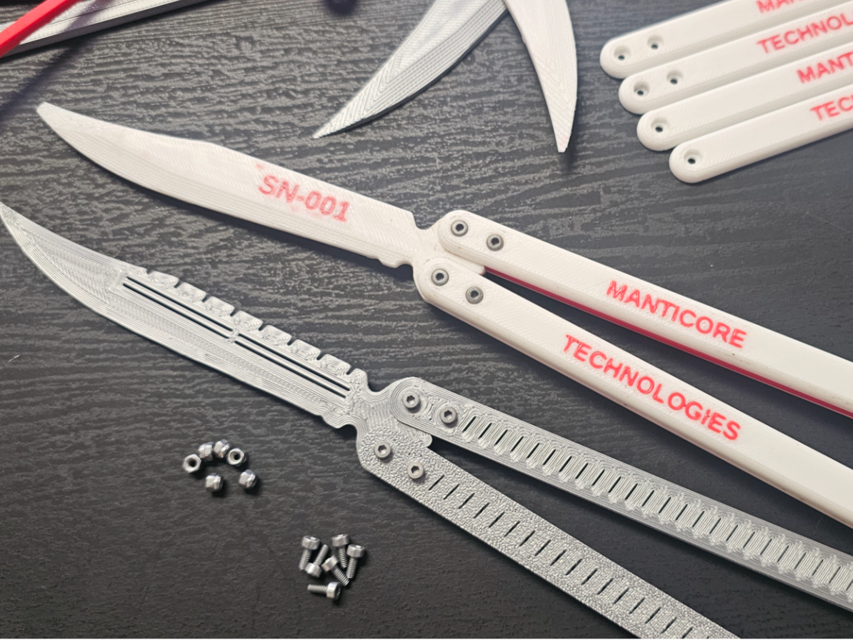 Custom Balisong Designer | SVG Blade Generator