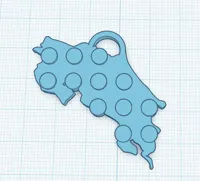 Costa Rica Keychain