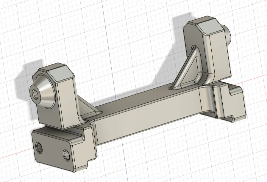 FMS FCX18 Shock Tower Shock Absorber Mount Free 3D Print Model fms-fcx18-shock-tower-shock-absorber-mount-free-3d-print-model
