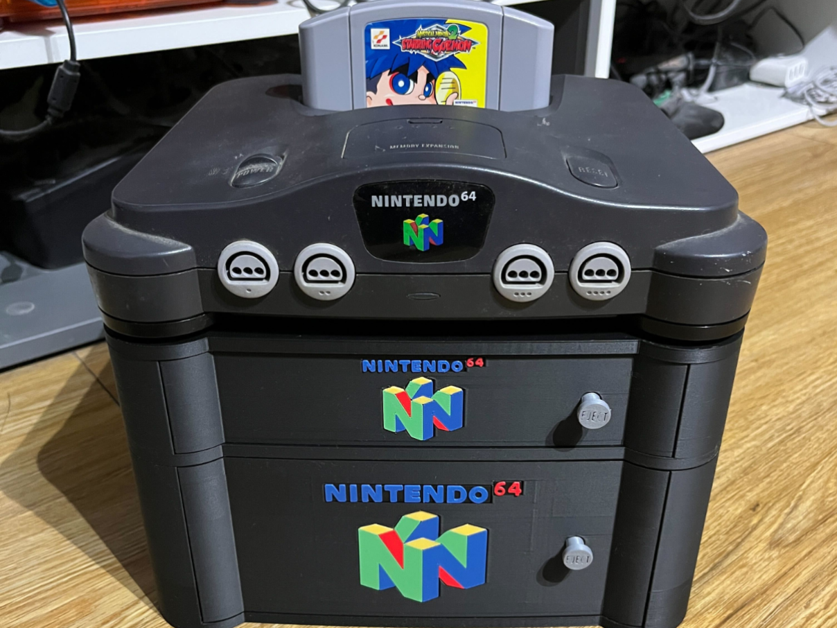 N64 Nintendo 64 cartridge and controller storage