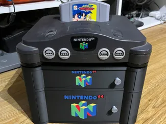 N64 Nintendo 64 cartridge and controller storage