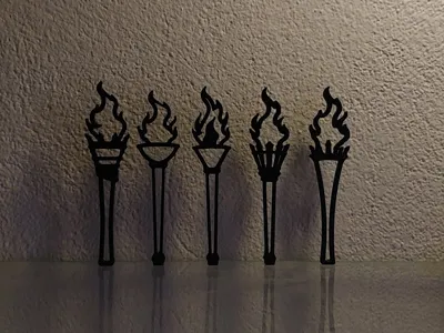 Torch silhouette