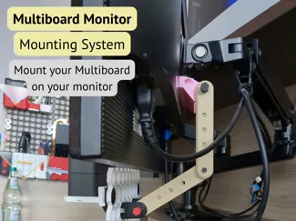 Multiboard mounting system for Vesa monitor holder