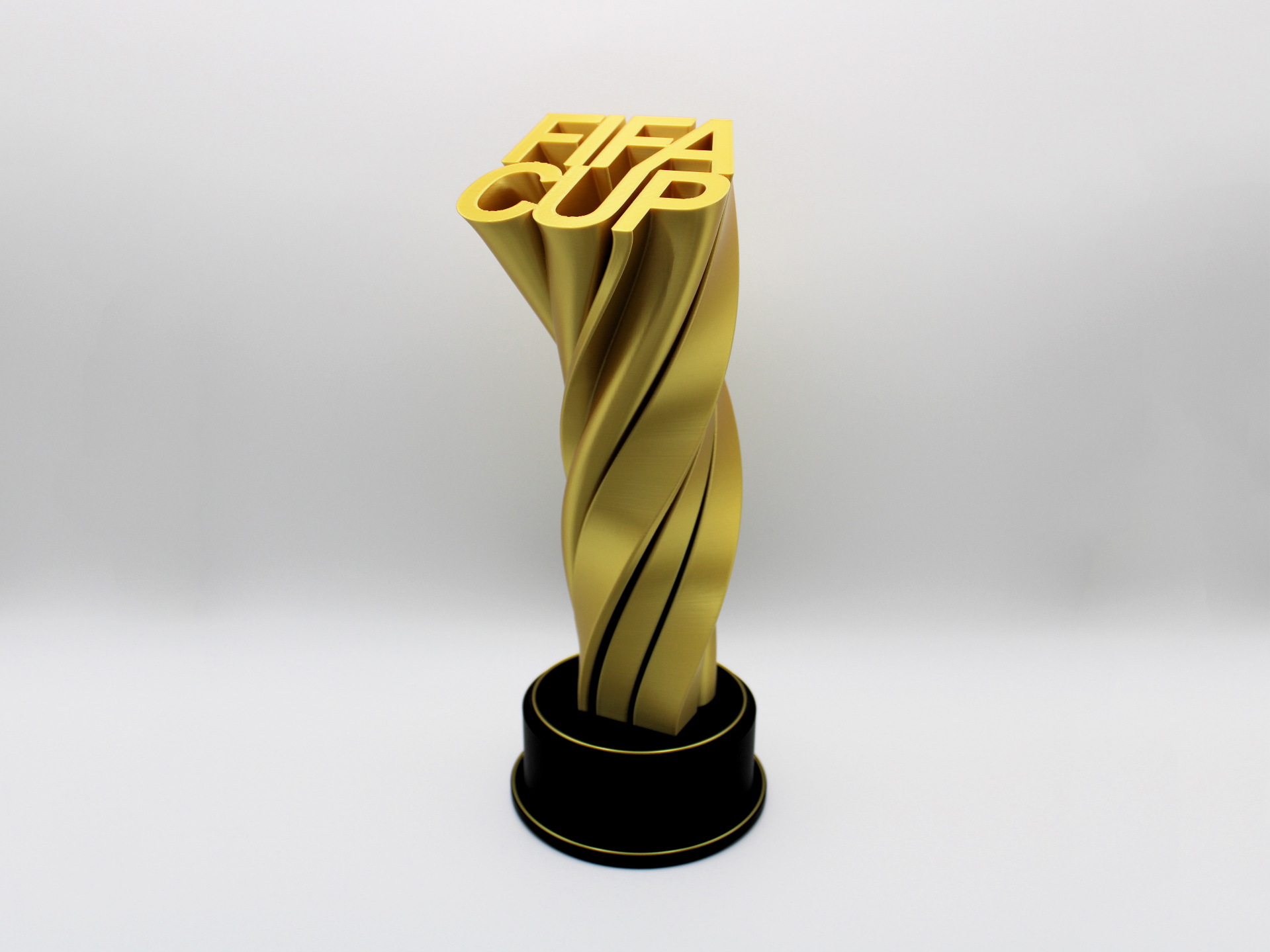 FIFA Cup Trophy — Twisted Column Soccer Figurine