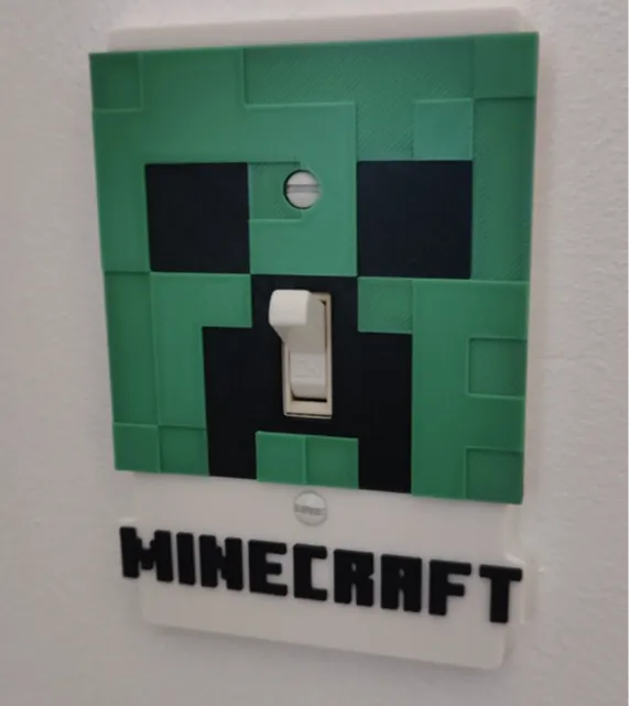 Minecraft Creeper Light Switch Cover