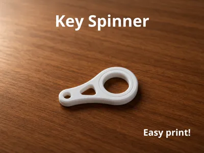 Fidget Spinner Keychain