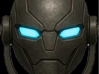 robotic face with stand 