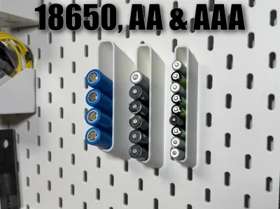 Skadis Battery Holder - 18650|AA|AAA