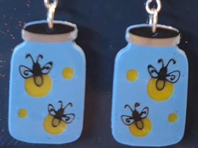 Fireflies in a Jar Earrings