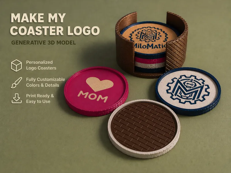 Make my logo coaster
