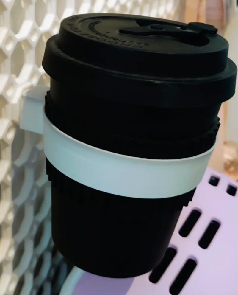 Multiboard push fit coffee cup holder