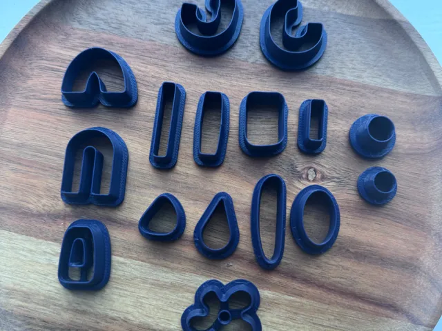 polymer clay earring cutters set of 16