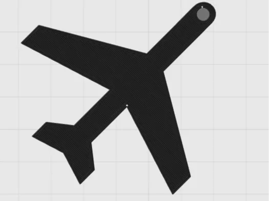 Airplane keychain