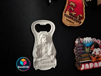 "SANTO APRITAPPI" - Fridge magnet