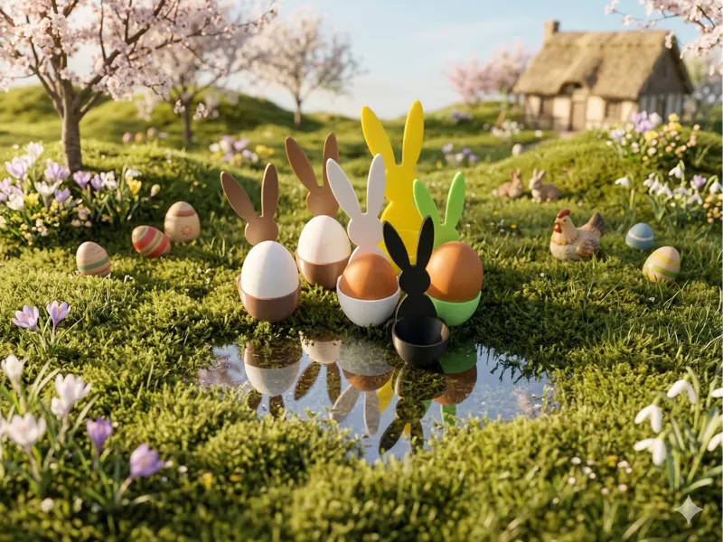 Eierbecher Osterhase Größe S-XL
