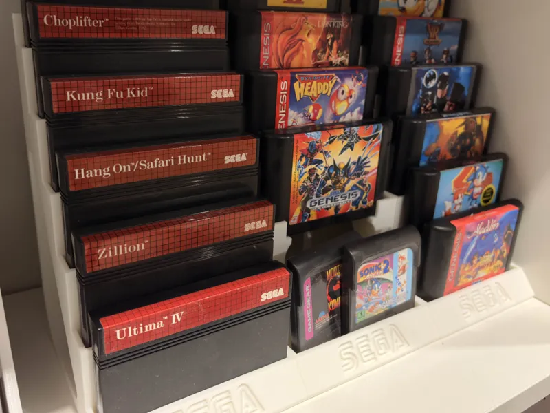 SEGA Game Cartridge Display Stand