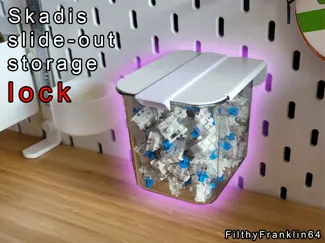 Ikea skadis slide out storage lock
