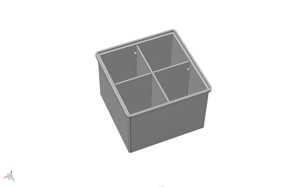 Modular Stackable Divided Storage Box - Free 3D Print Model - MakerWorld