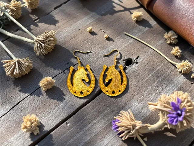 Lucky horseshoe earrings