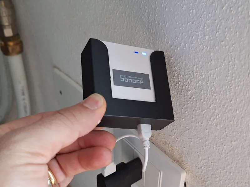 Sonoff bridge wall holder