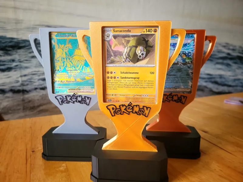 Trophy Display for Pokemon  Cards