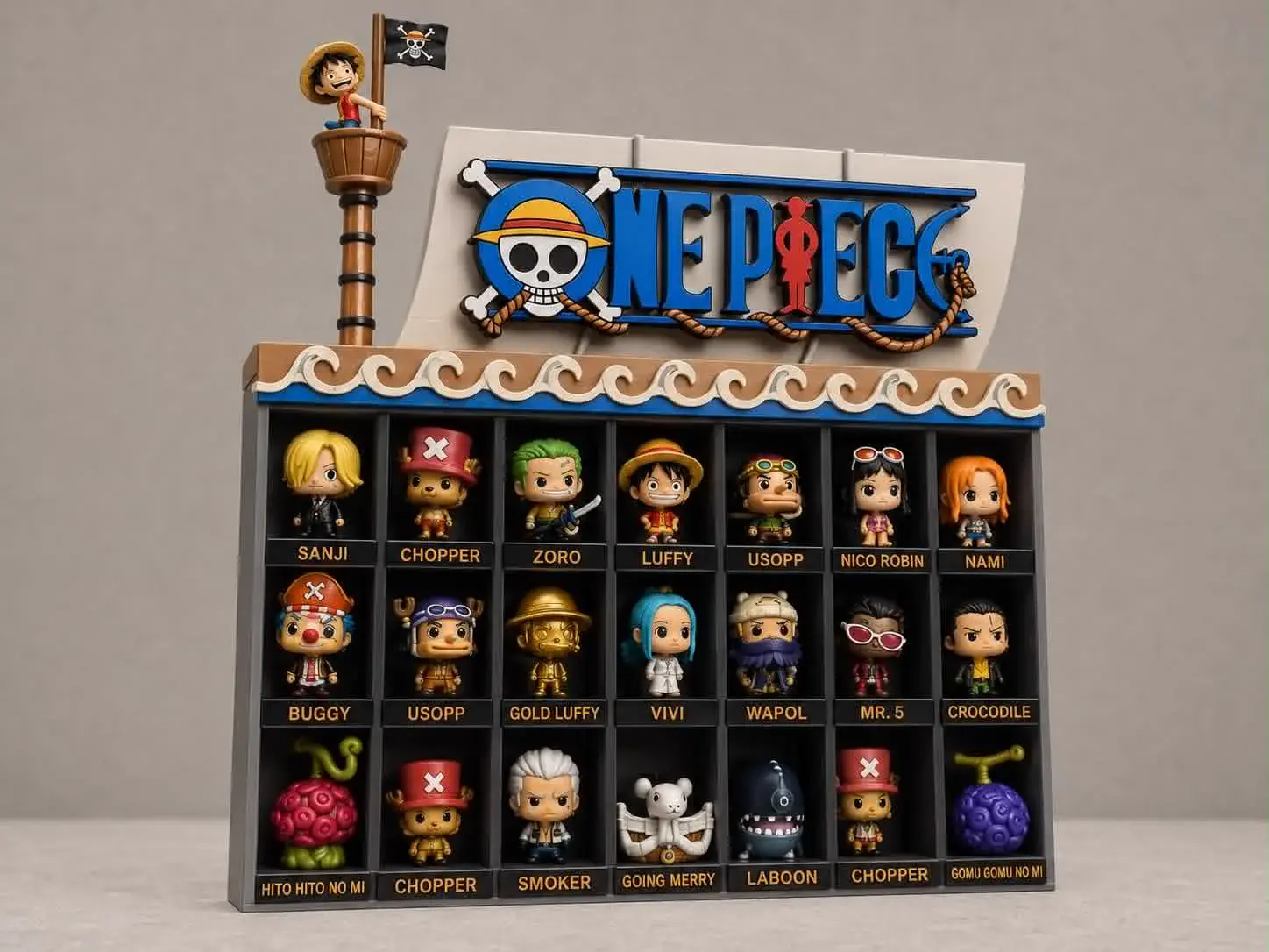 One Piece Kinder Joy Display - Pirate ship 3D model