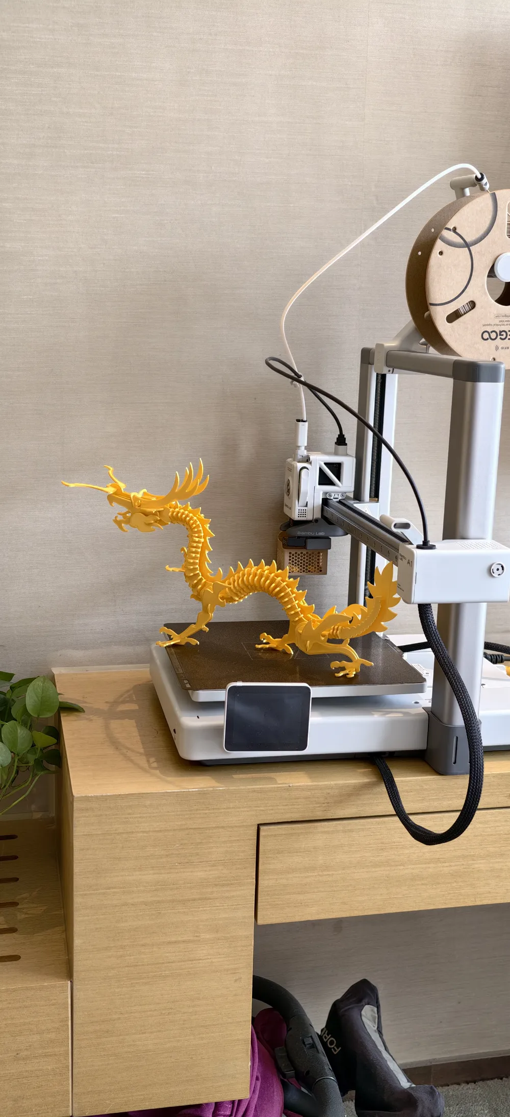 Five-Clawed Golden Dragon 3D Puzzle - Free 3D Print Model - MakerWorld