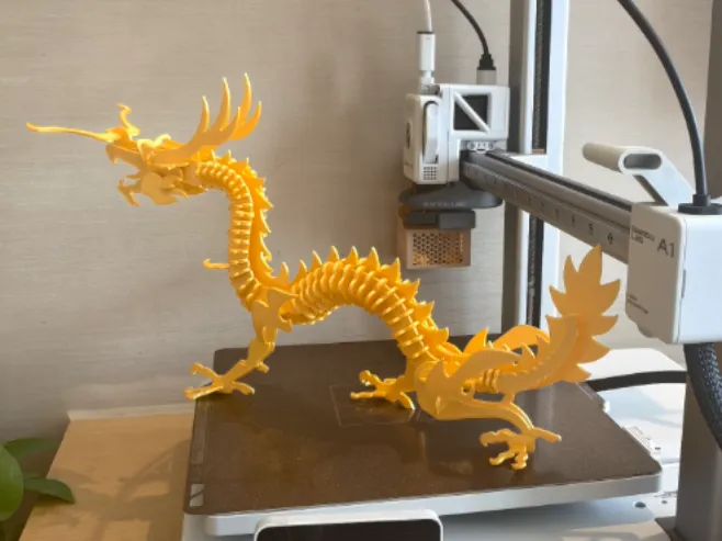 Five-Clawed Golden Dragon 3D Puzzle - Free 3D Print Model - MakerWorld