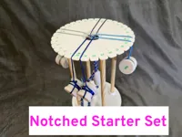 Notched Starter set (Top, Base & Rods)
