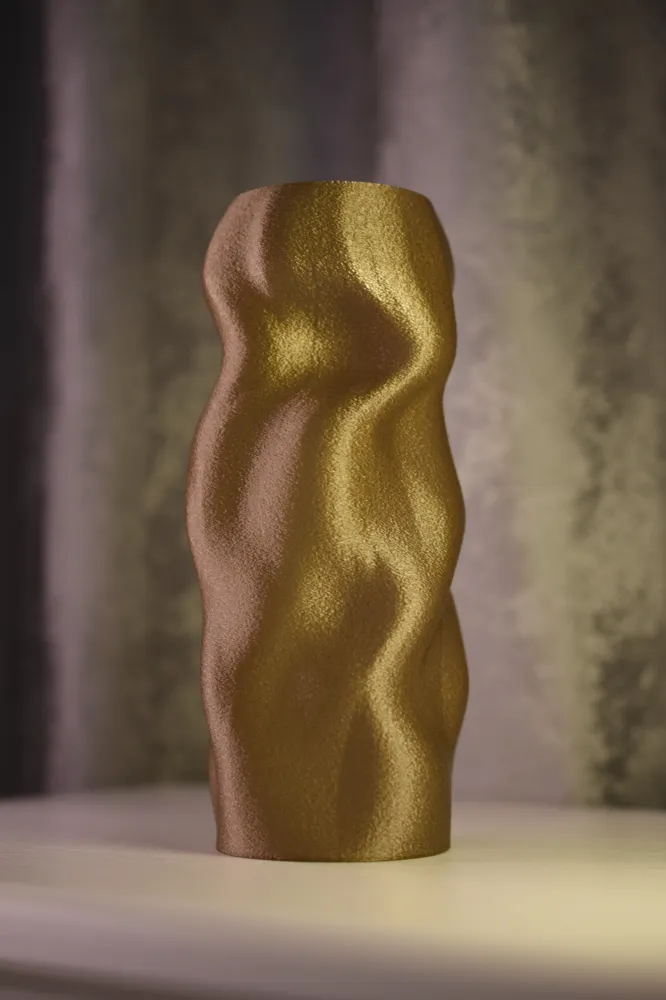 Vase Texture File Crumpled Texture Vase by IVA MakerWorld: Download Free 3D Models