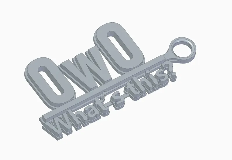OwO keychain